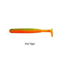 UL-Fishing - Worm Shad - 3.15 Inch - Fire Tiger UV