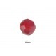 Glass Bead - Red - 8 mm