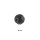 Glass Bead - Black - 8 mm