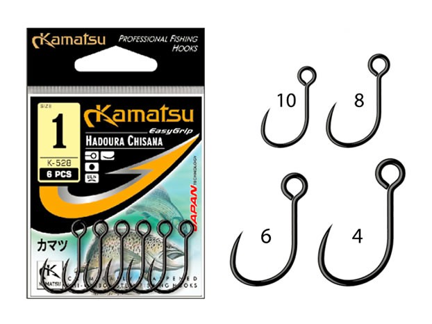 Kamatsu - Barbless single hook with big eye