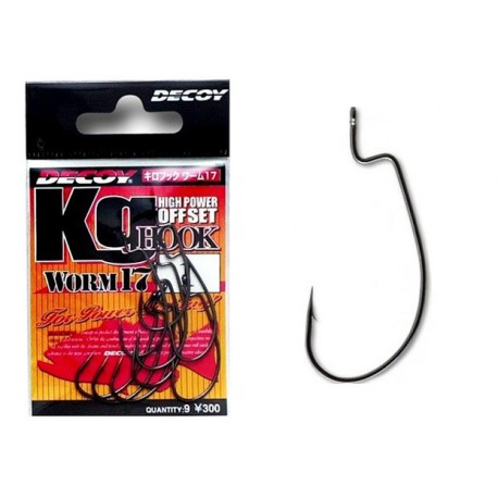 Decoy Worm 17KG High Power Offset Worm Hooks Size 5/0 (8061