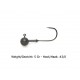 Keitech - Tungsten Super Round Jig Head - 5 Gr Hook 2/0