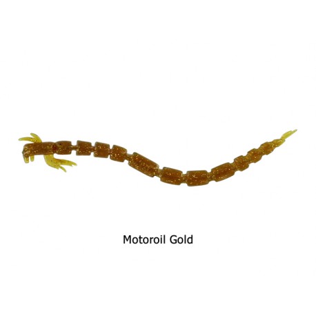 Westin - BloodTeez Worm - 5,5 Cm - Motoroil Gold