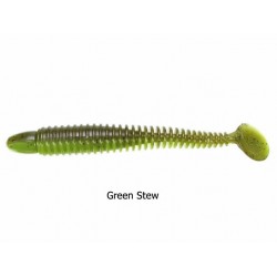 Lunker City - Swimmin' Ribster - 4 Inch - Green Stew