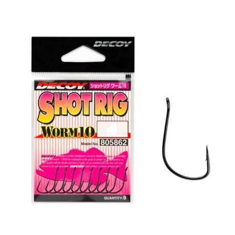 5879 Decoy Worm 10 Shot Rig Worm Hook for Wacky Style Size 5 